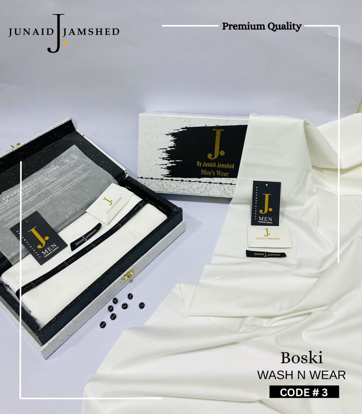 Premium J. Boski Fabric for Men | Luxury Boski D#03